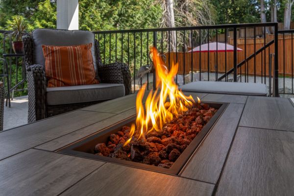 Gas Fire Pit Installation in Warwick